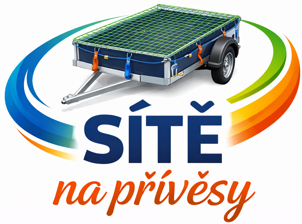 Zakrývací síť pro přívěsy k ochraně a zabezpečení přepravovaného nákladu